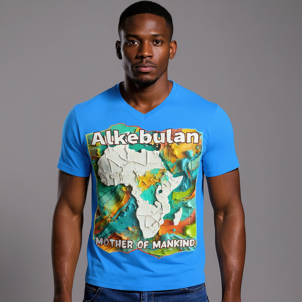 SoftSoul™ V-Neck Tee | "Alkebulan"