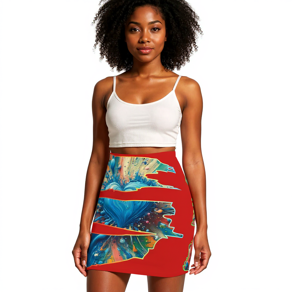 Island Goddess Wrap Skirt – Curve-Hugging Chic for Every Vibe|"Love"