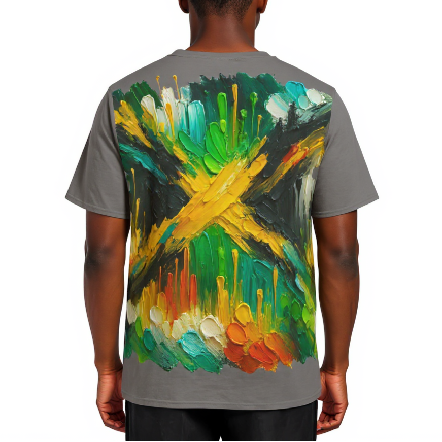 Men's Crewneck Cotton+Polyester Premium T-shirt | "Jamaica"