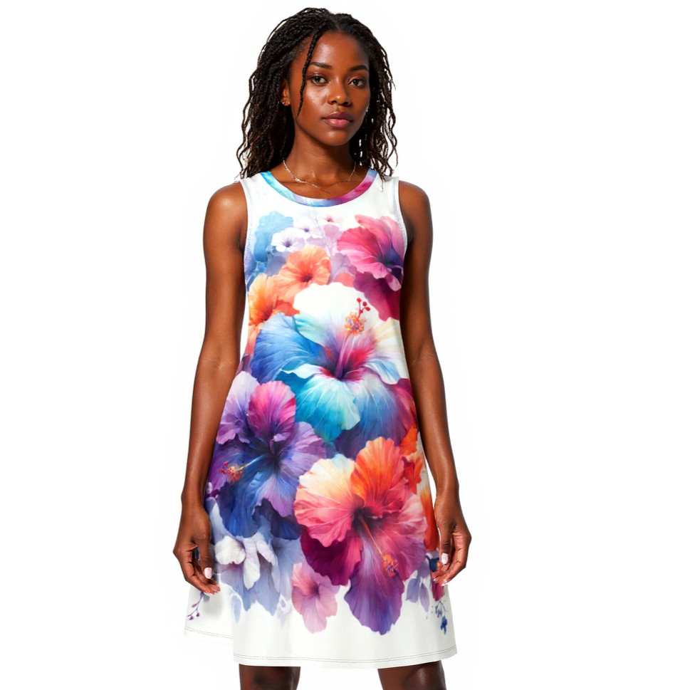 Island Breeze Casual Pocket Dress| "Floral Prints"