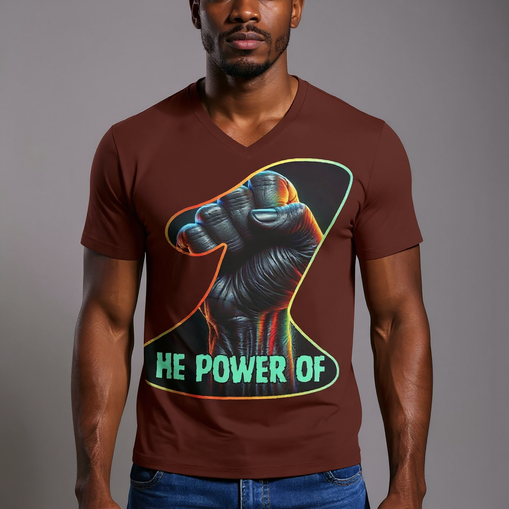 SoftSoul™ V-Neck Tee | "Power of One"