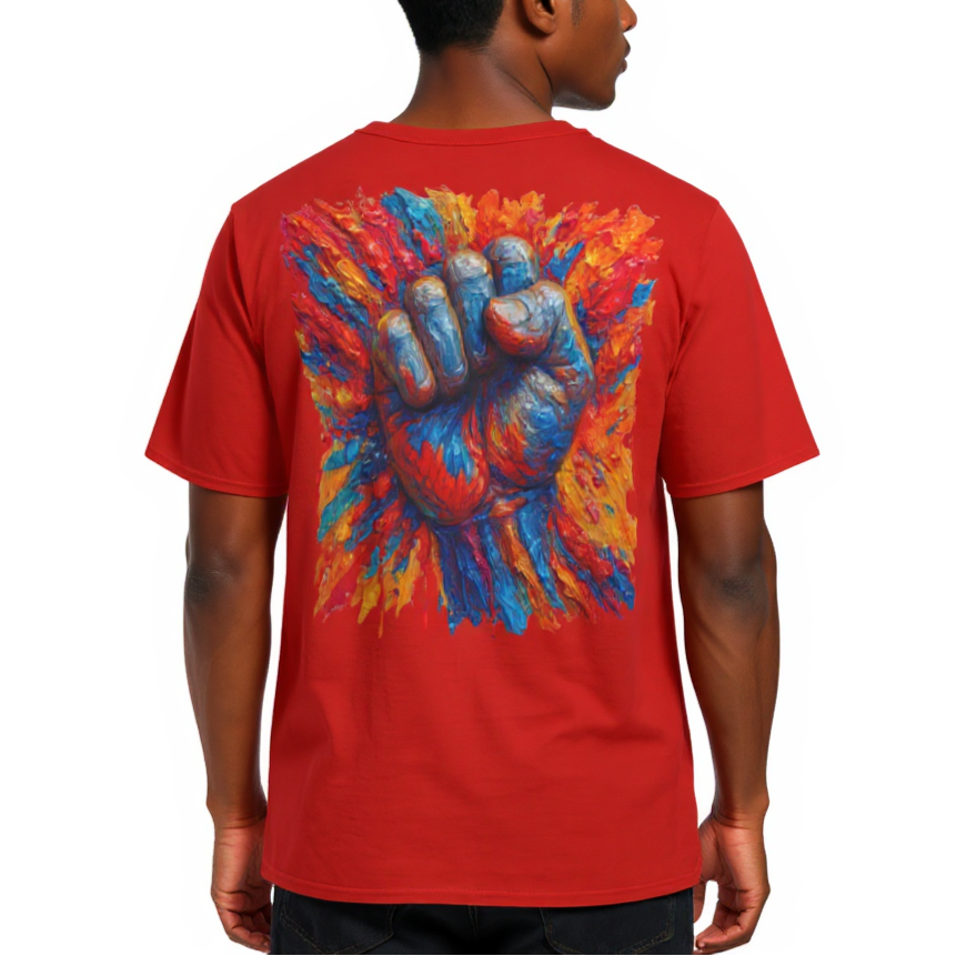 Men's Crewneck Cotton+Polyester Premium T-shirt | "Power" Collection