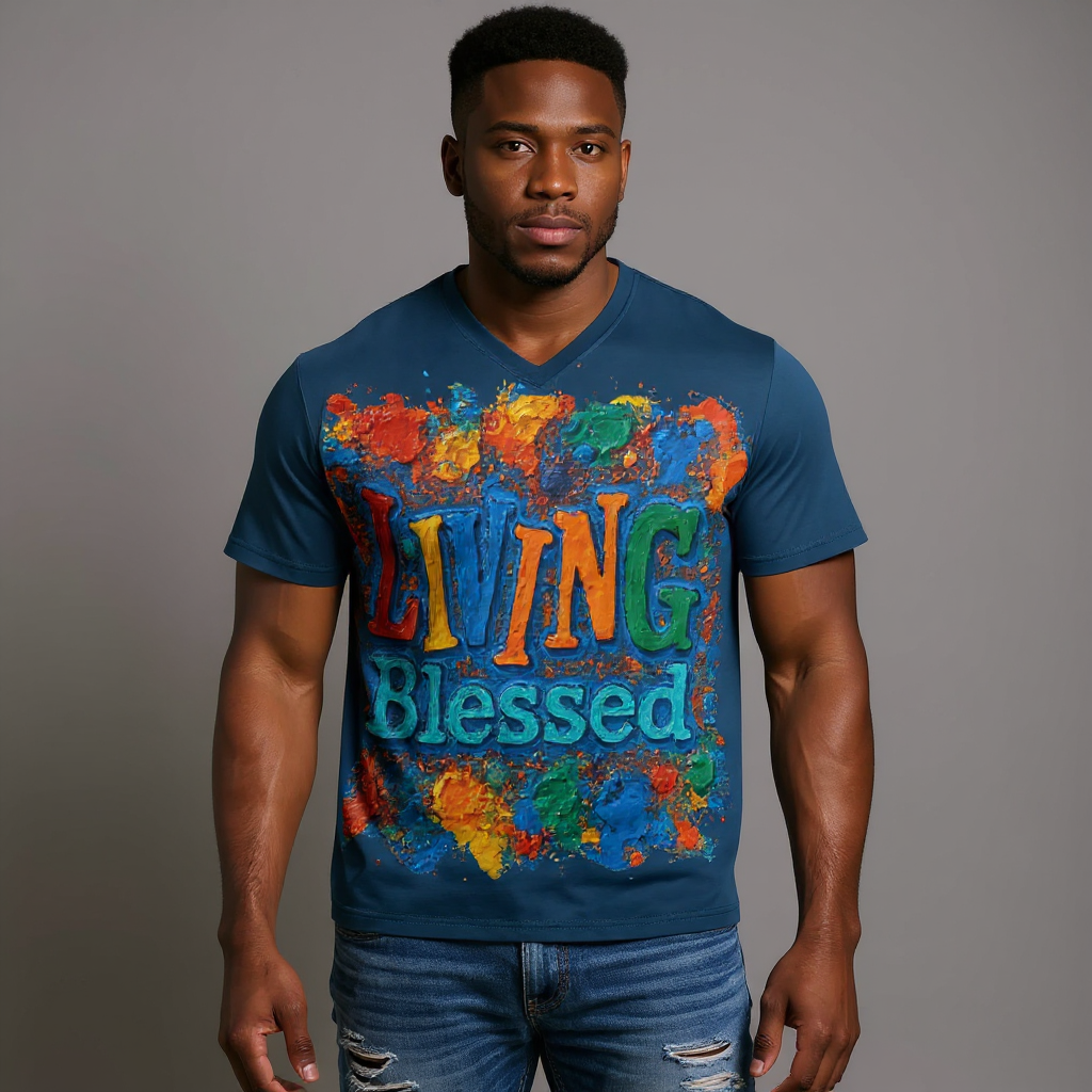 CoolCore™ VibeTech Tee | "Living Blessed"