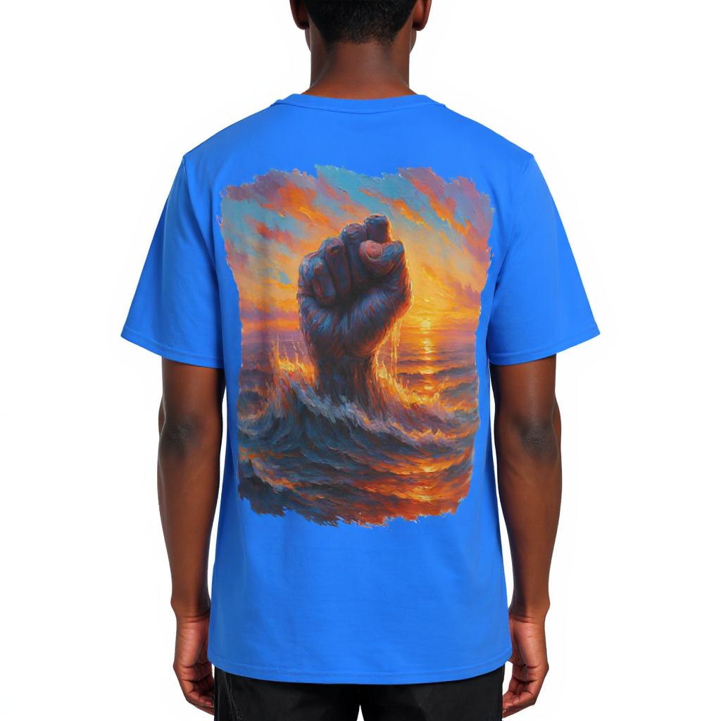 Men's Crewneck Cotton+Polyester Premium T-shirt | "Power" Collection