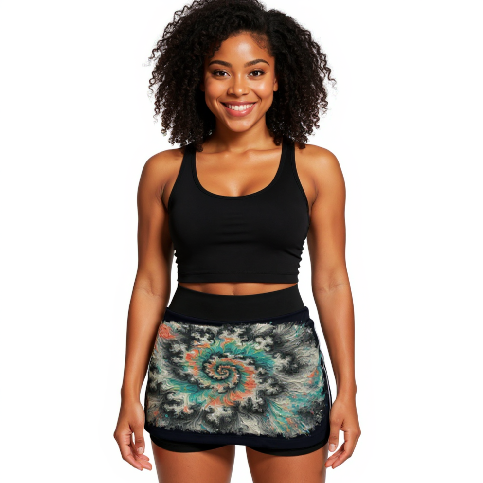 The Vibe & Flow Sport Skort | "TieDye"