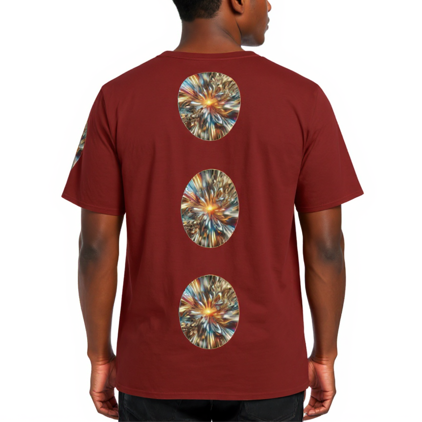 Men's Crewneck Cotton+Polyester Premium T-shirt | "Happiest Man Alive"