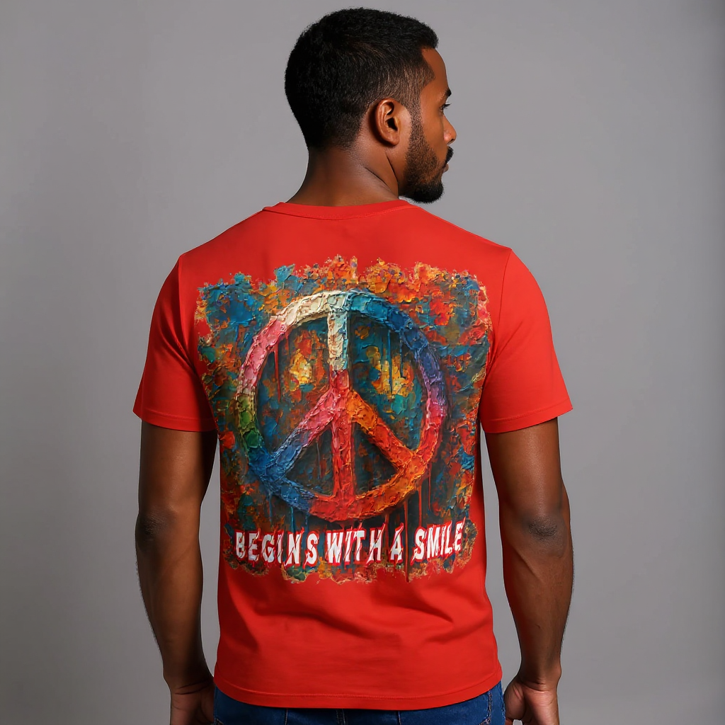 SoftSoul™ V-Neck Tee | "Choose Peace"