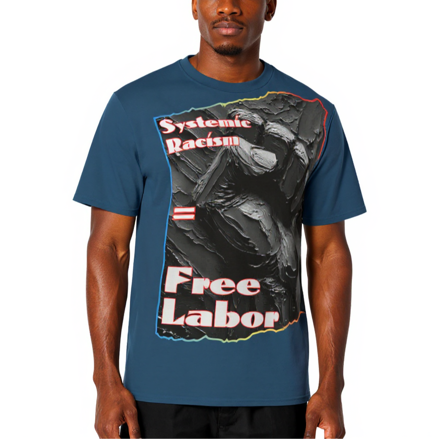 Men's Crewneck Cotton+Polyester Premium T-shirt | "Systemic Racism"