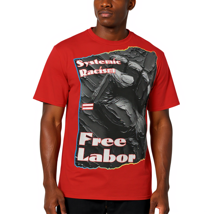 Men's Crewneck Cotton+Polyester Premium T-shirt | "Systemic Racism"