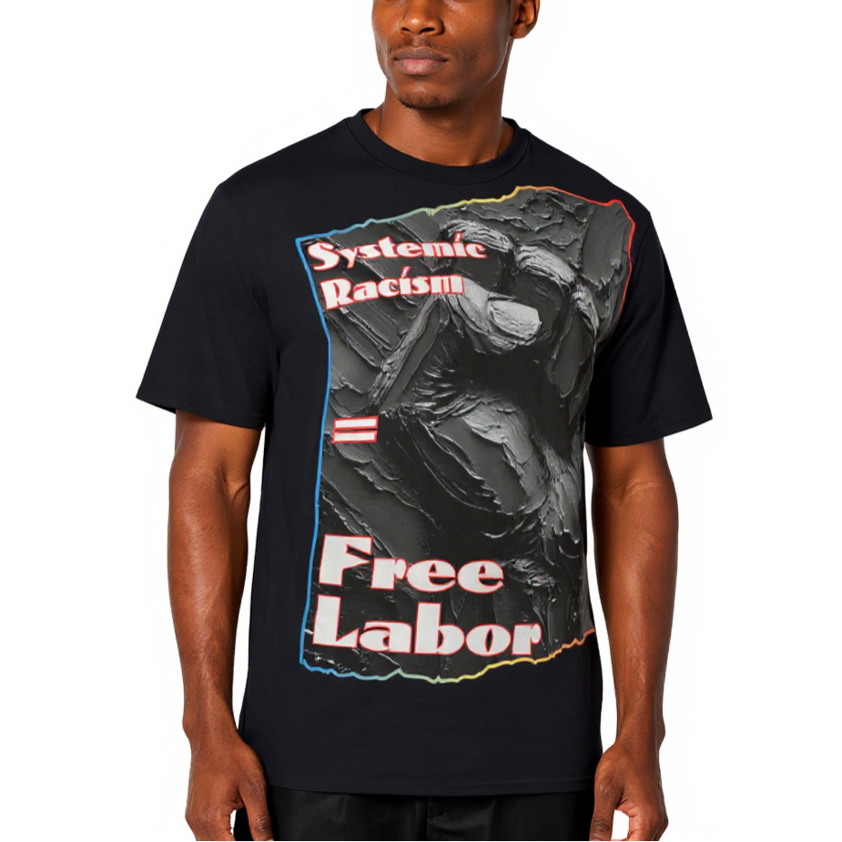 Men's Crewneck Cotton+Polyester Premium T-shirt | "Systemic Racism"