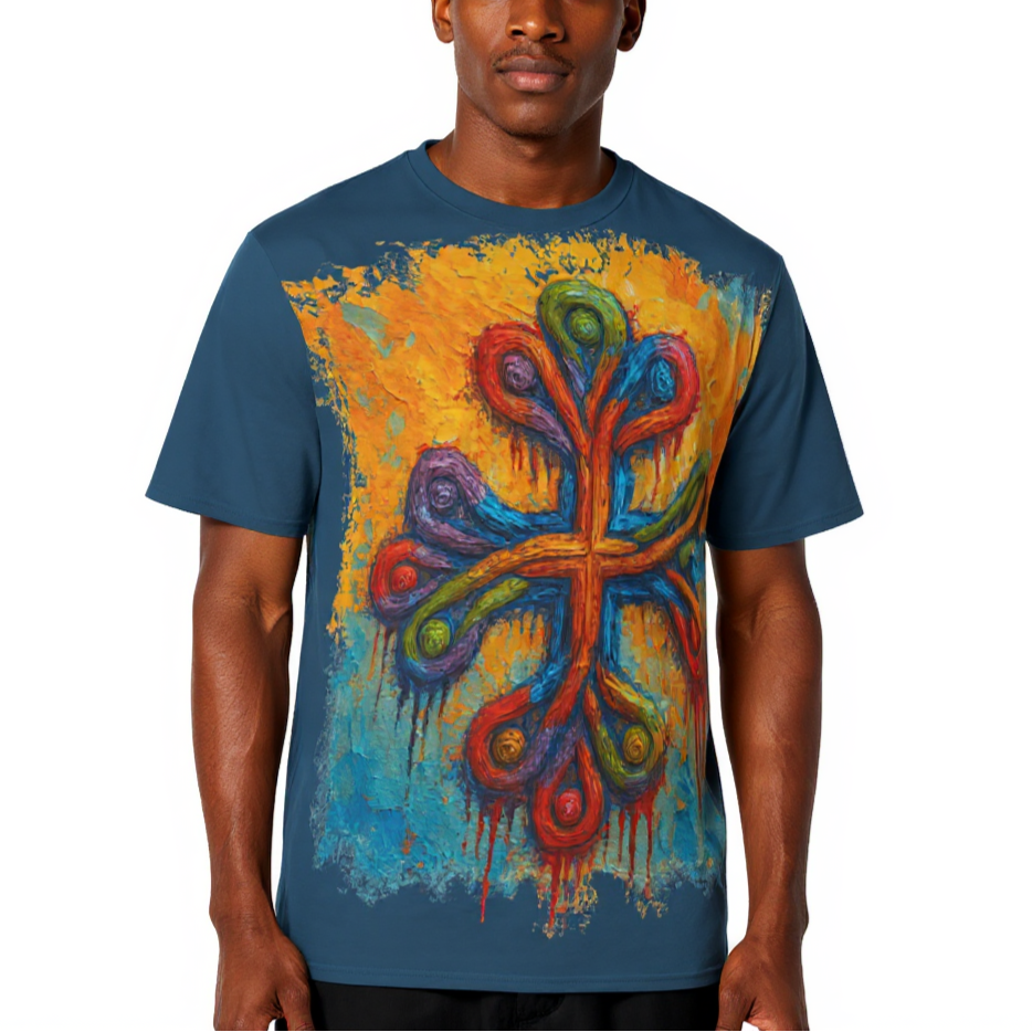 Men's Crewneck Cotton+Polyester Premium T-shirt | "Unity"