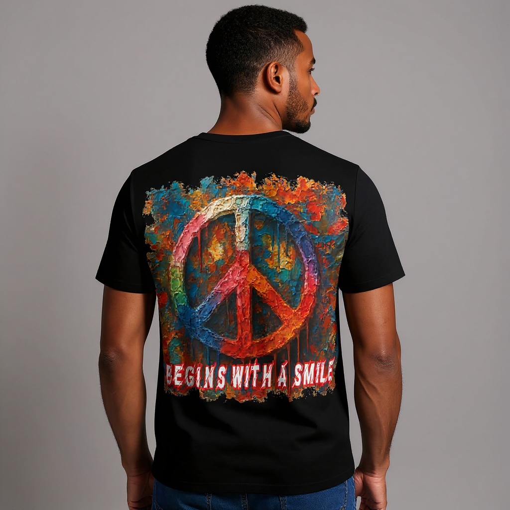 SoftSoul™ V-Neck Tee | "Choose Peace"