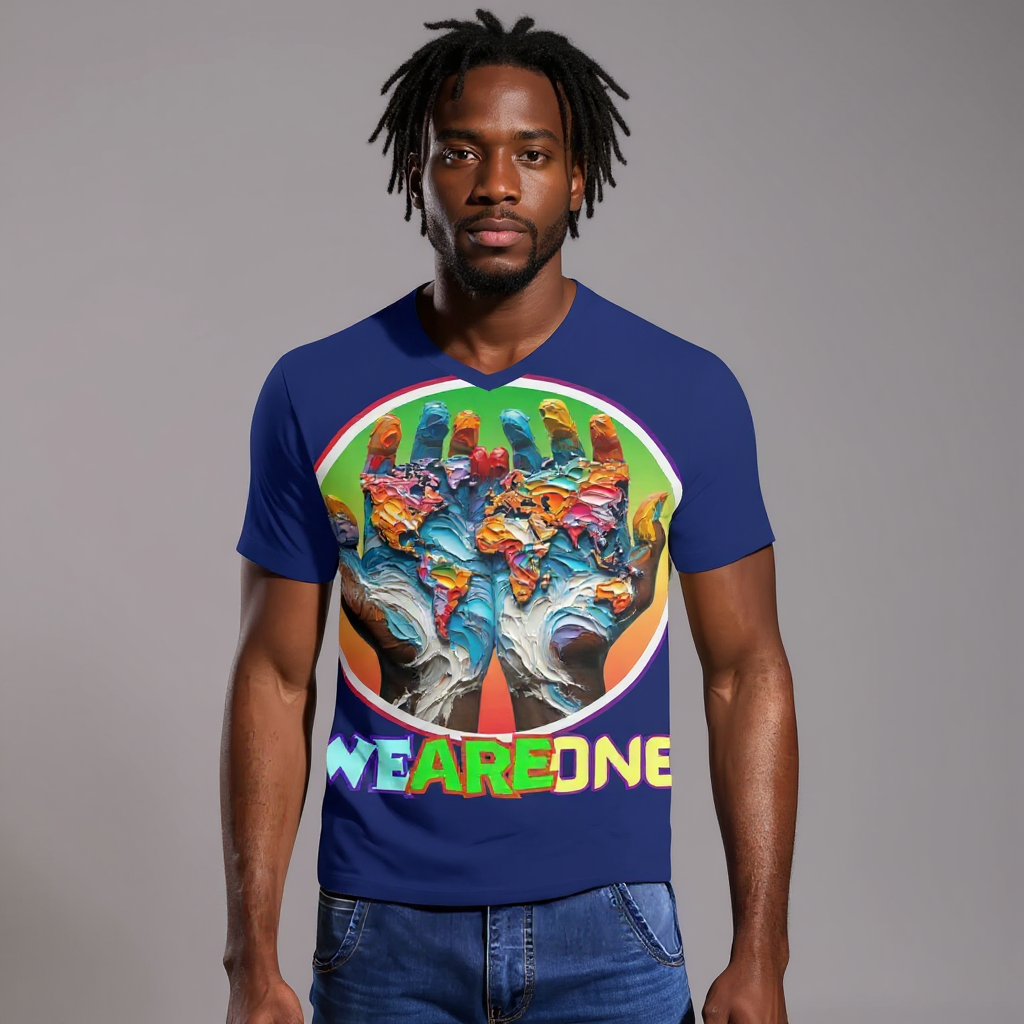 SoftSoul™ V-Neck Tee |"WeAreOne"