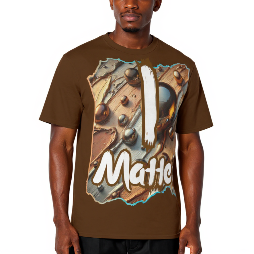 Men's Crewneck Cotton+Polyester Premium T-shirt | "I Matter, You Matter"