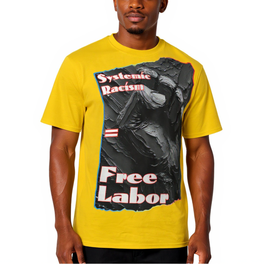 Men's Crewneck Cotton+Polyester Premium T-shirt | "Systemic Racism"