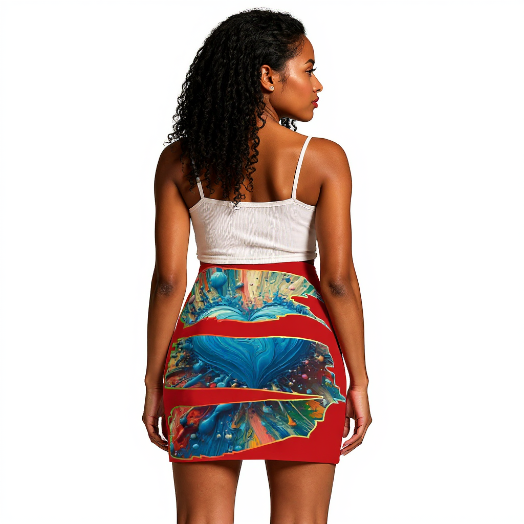 Island Goddess Wrap Skirt – Curve-Hugging Chic for Every Vibe|"Love"
