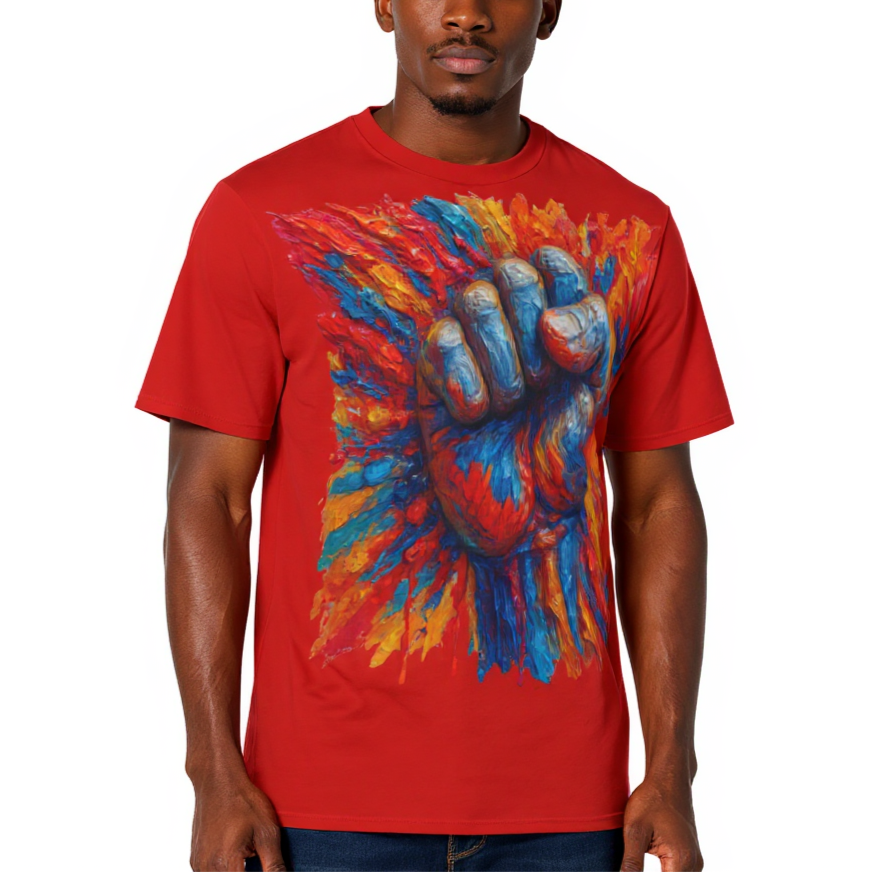 Men's Crewneck Cotton+Polyester Premium T-shirt | "Power" Collection