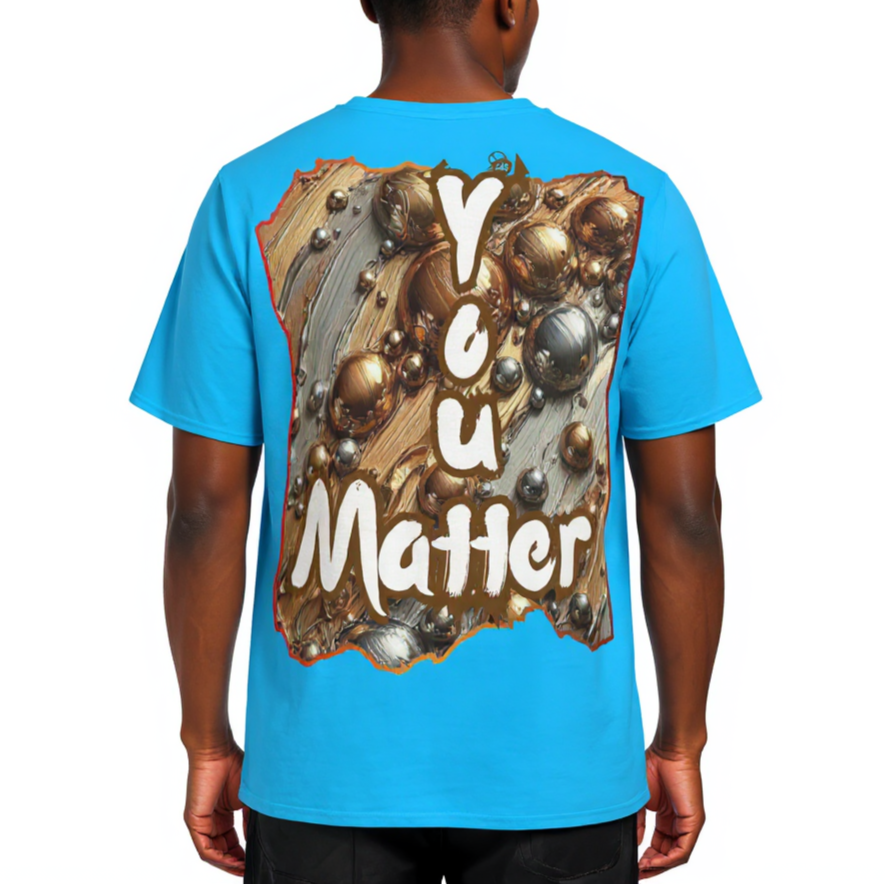 Men's Crewneck Cotton+Polyester Premium T-shirt | "I Matter, You Matter"