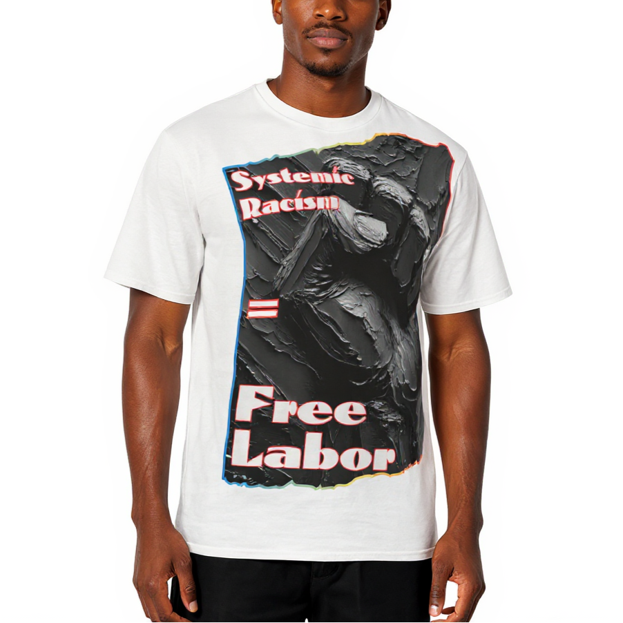 Men's Crewneck Cotton+Polyester Premium T-shirt | "Systemic Racism"