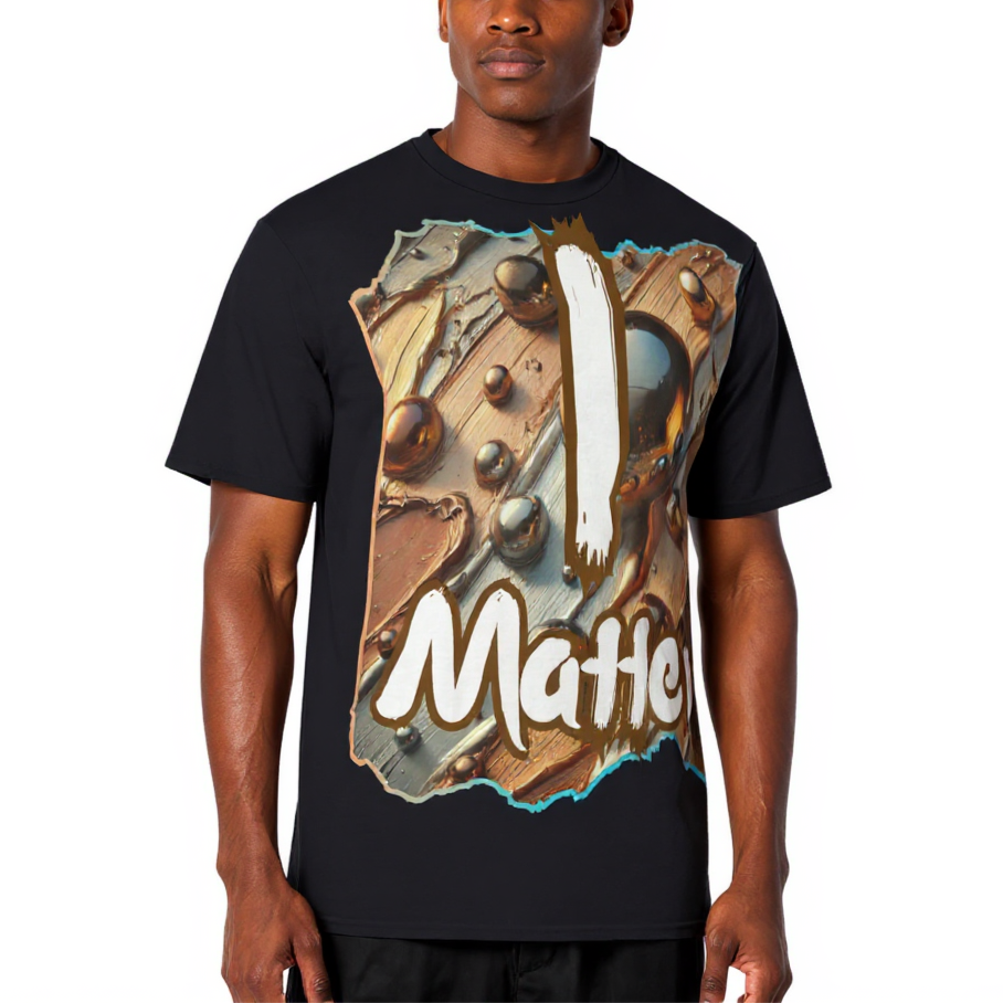 Men's Crewneck Cotton+Polyester Premium T-shirt | "I Matter, You Matter"