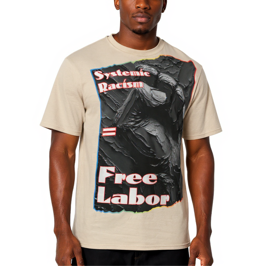 Men's Crewneck Cotton+Polyester Premium T-shirt | "Systemic Racism"