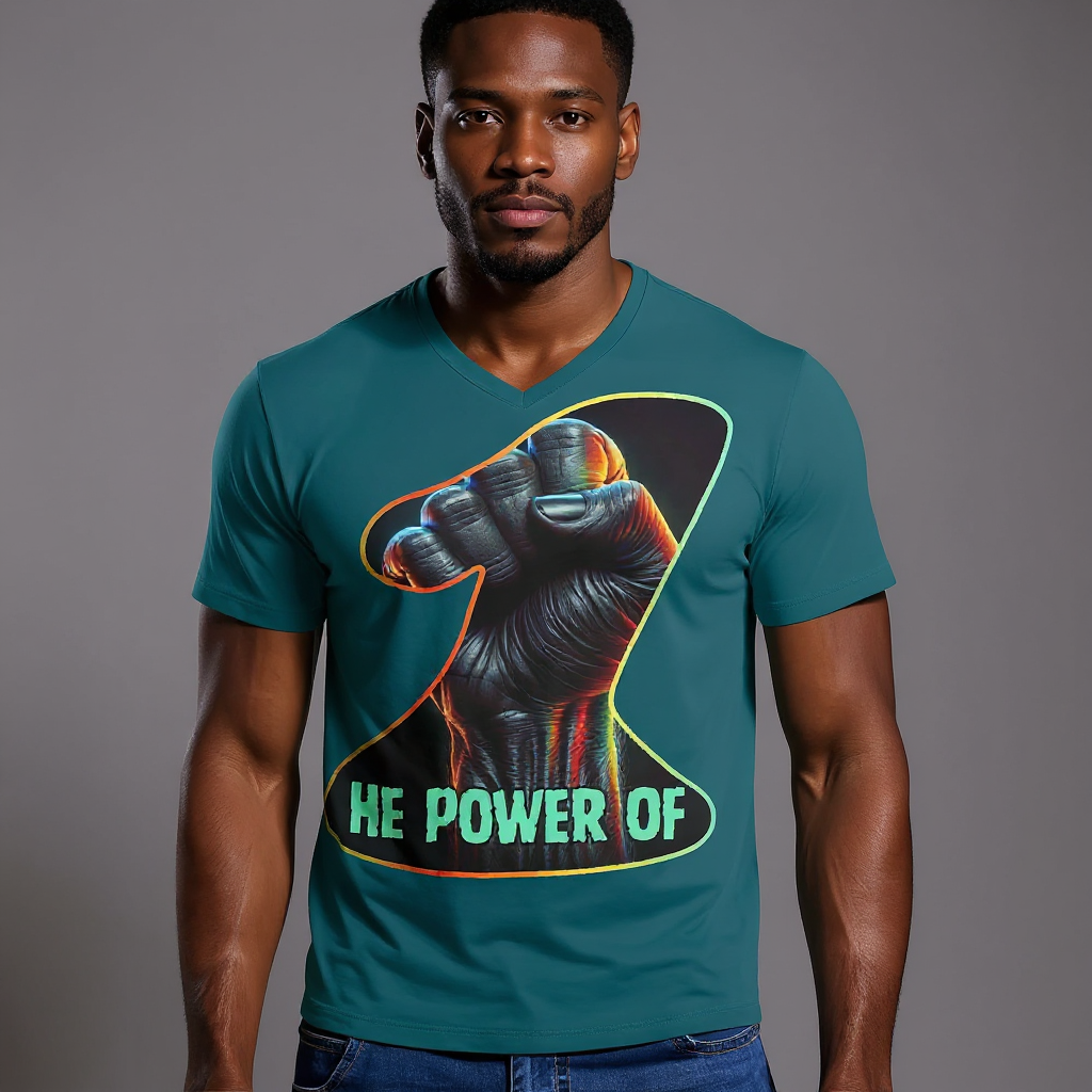 SoftSoul™ V-Neck Tee | "Power of One"