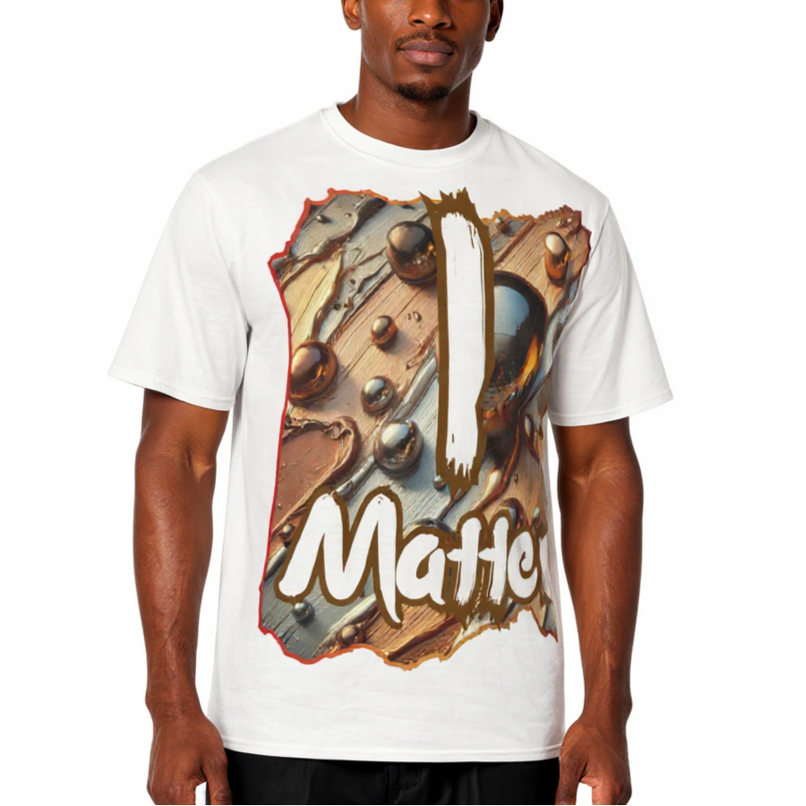 Men's Crewneck Cotton+Polyester Premium T-shirt | "I Matter, You Matter"