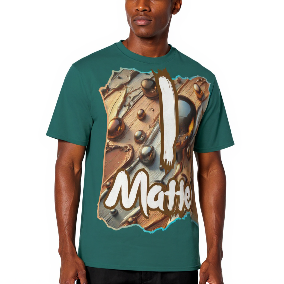 Men's Crewneck Cotton+Polyester Premium T-shirt | "I Matter, You Matter"