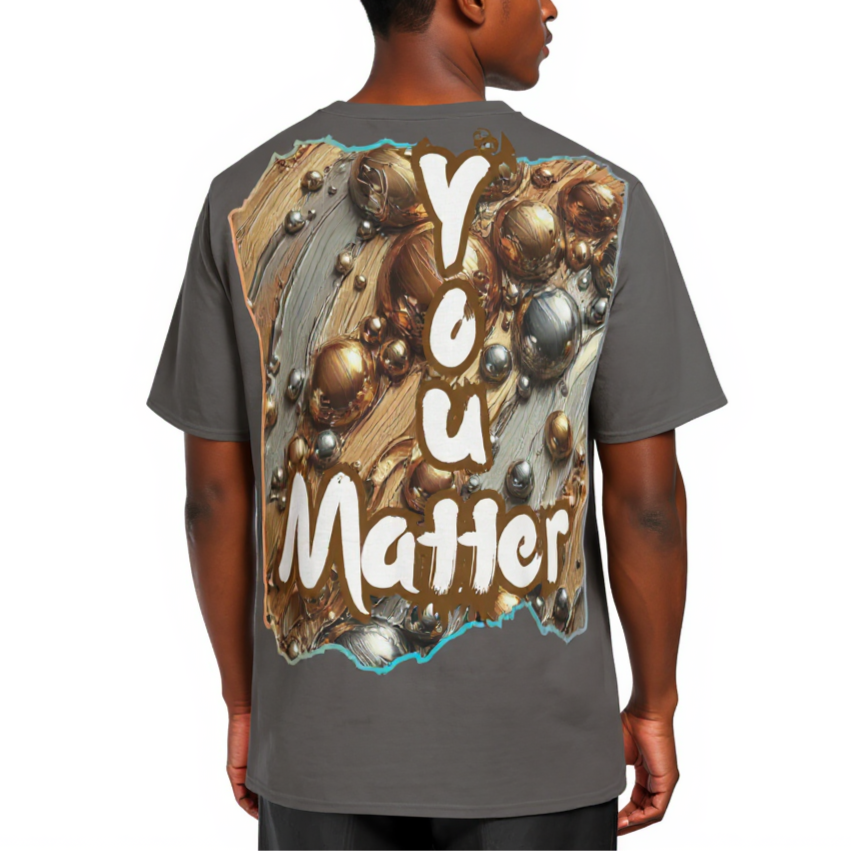 Men's Crewneck Cotton+Polyester Premium T-shirt | "I Matter, You Matter"