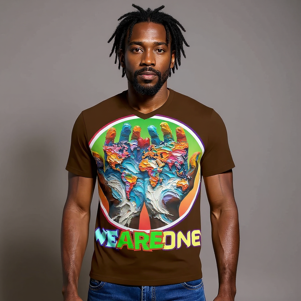 SoftSoul™ V-Neck Tee |"WeAreOne"