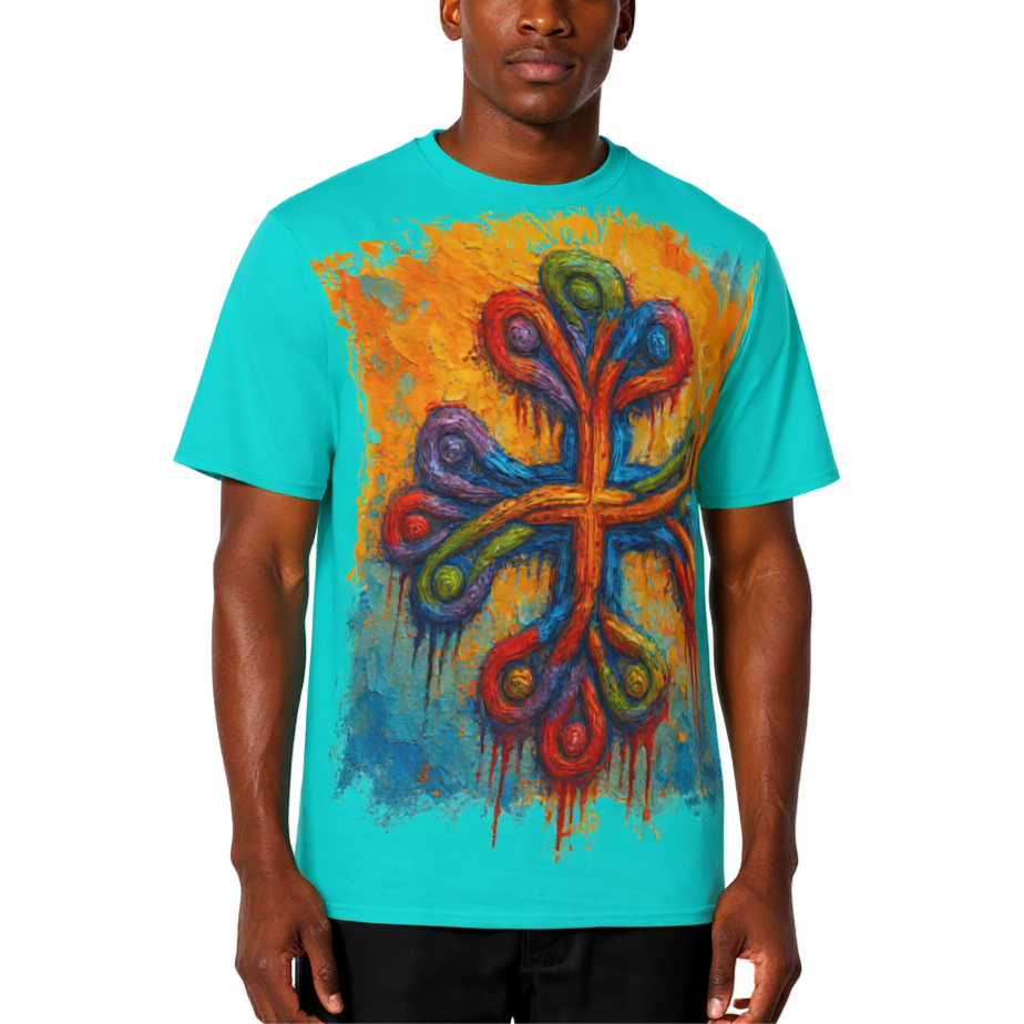 Men's Crewneck Cotton+Polyester Premium T-shirt | "Unity"