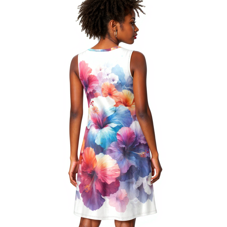 Island Breeze Casual Pocket Dress| "Floral Prints"