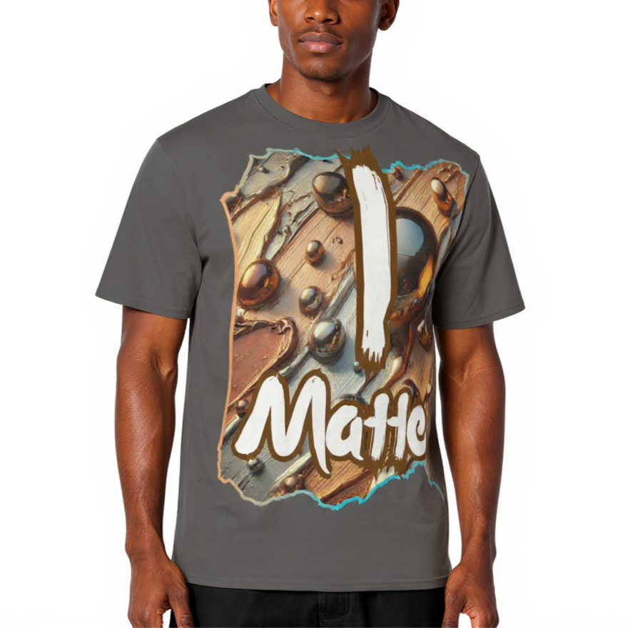 Men's Crewneck Cotton+Polyester Premium T-shirt | "I Matter, You Matter"