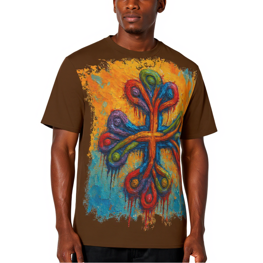 Men's Crewneck Cotton+Polyester Premium T-shirt | "Unity"