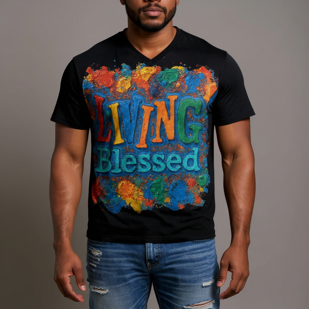 CoolCore™ VibeTech Tee | "Living Blessed"