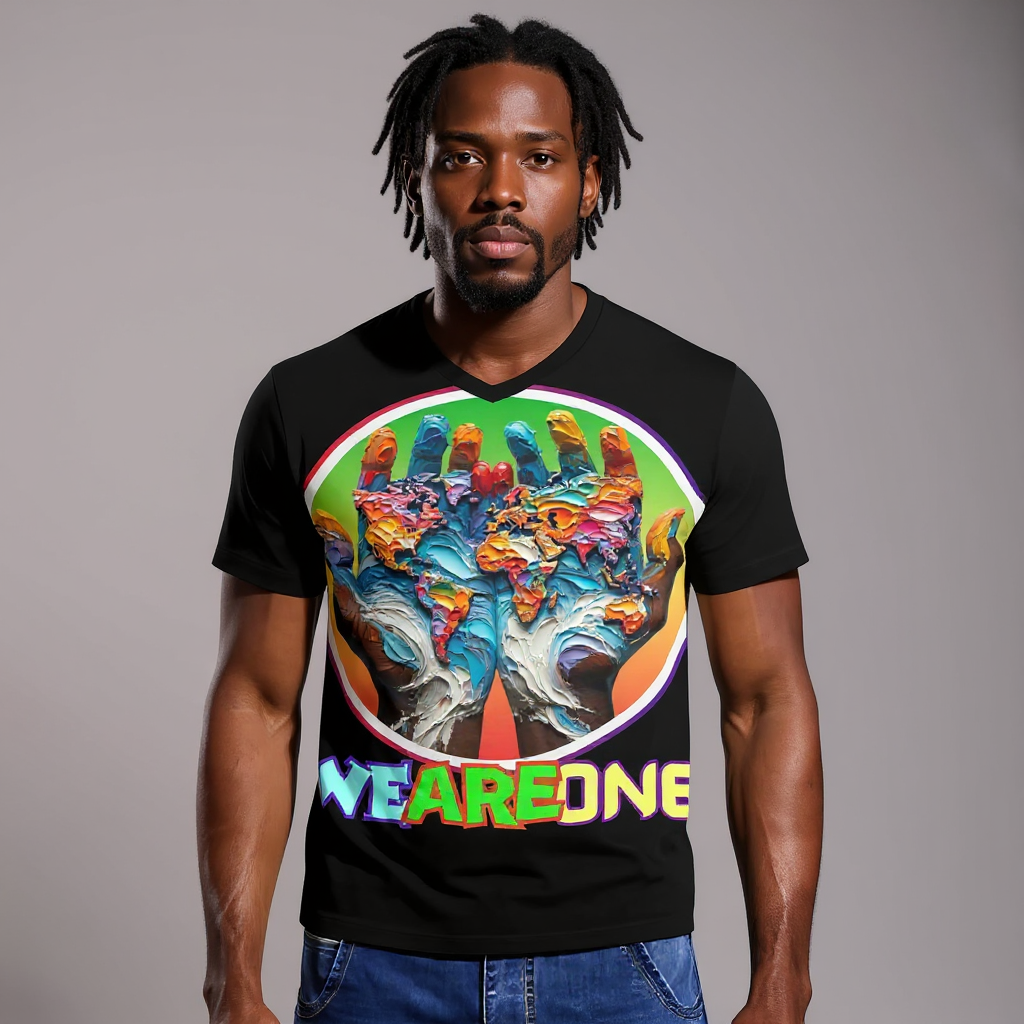 SoftSoul™ V-Neck Tee |"WeAreOne"