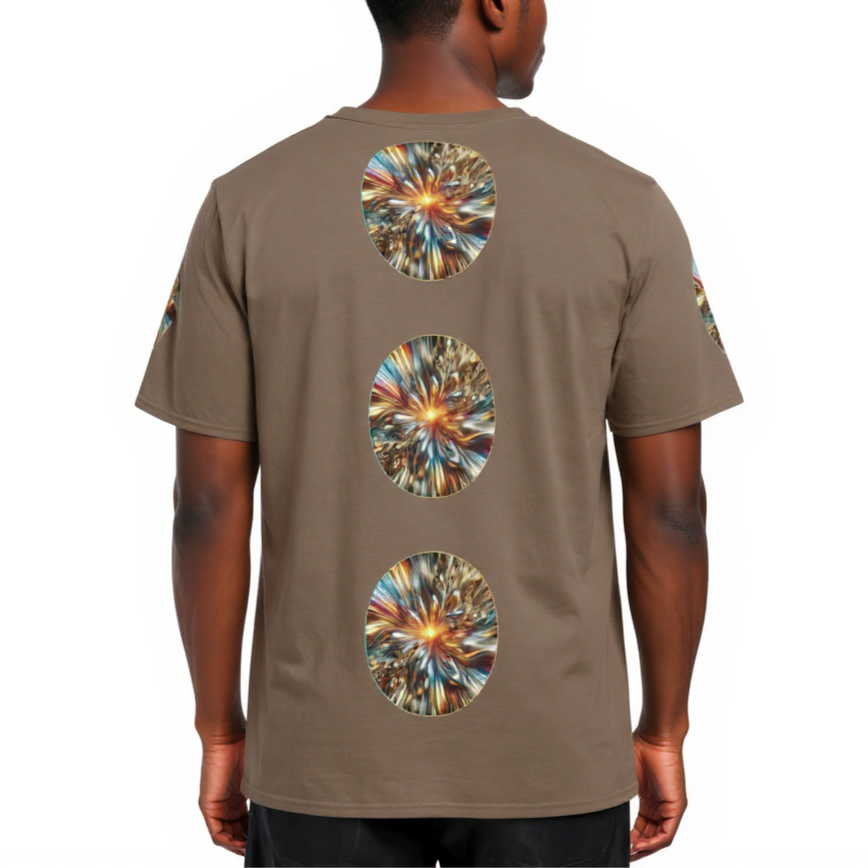 Men's Crewneck Cotton+Polyester Premium T-shirt | "Happiest Man Alive"