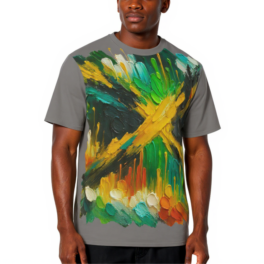 Men's Crewneck Cotton+Polyester Premium T-shirt | "Jamaica"