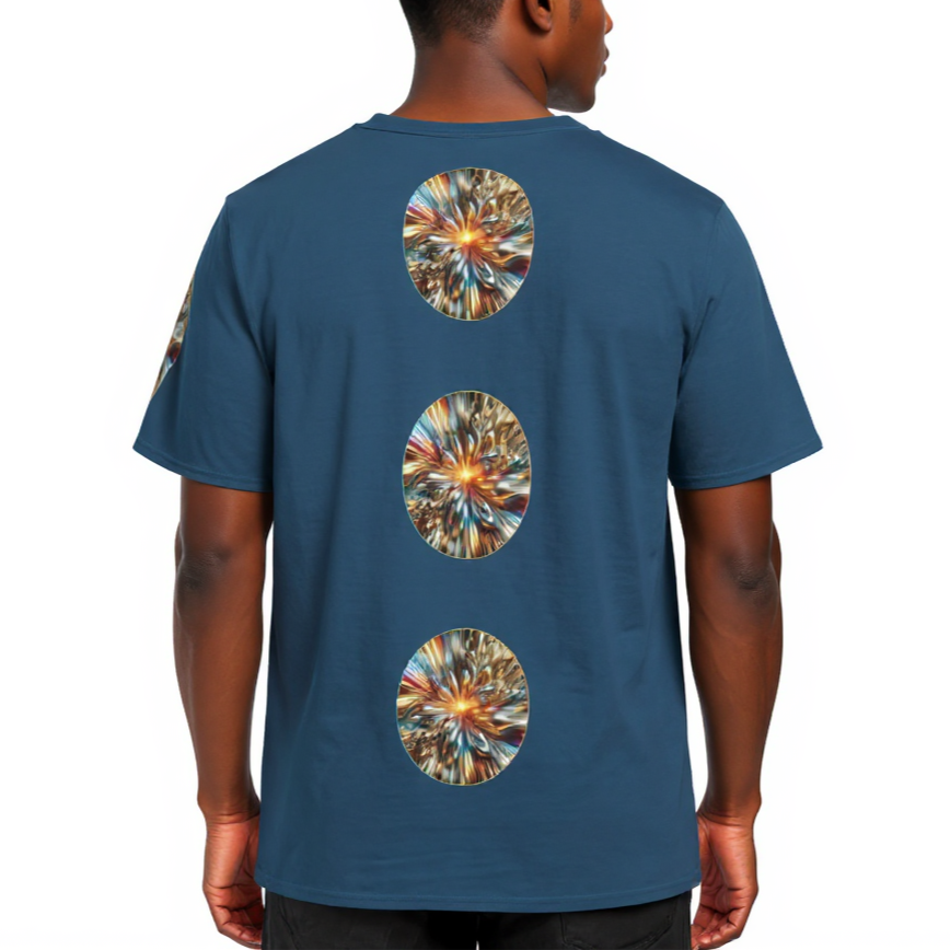 Men's Crewneck Cotton+Polyester Premium T-shirt | "Happiest Man Alive"