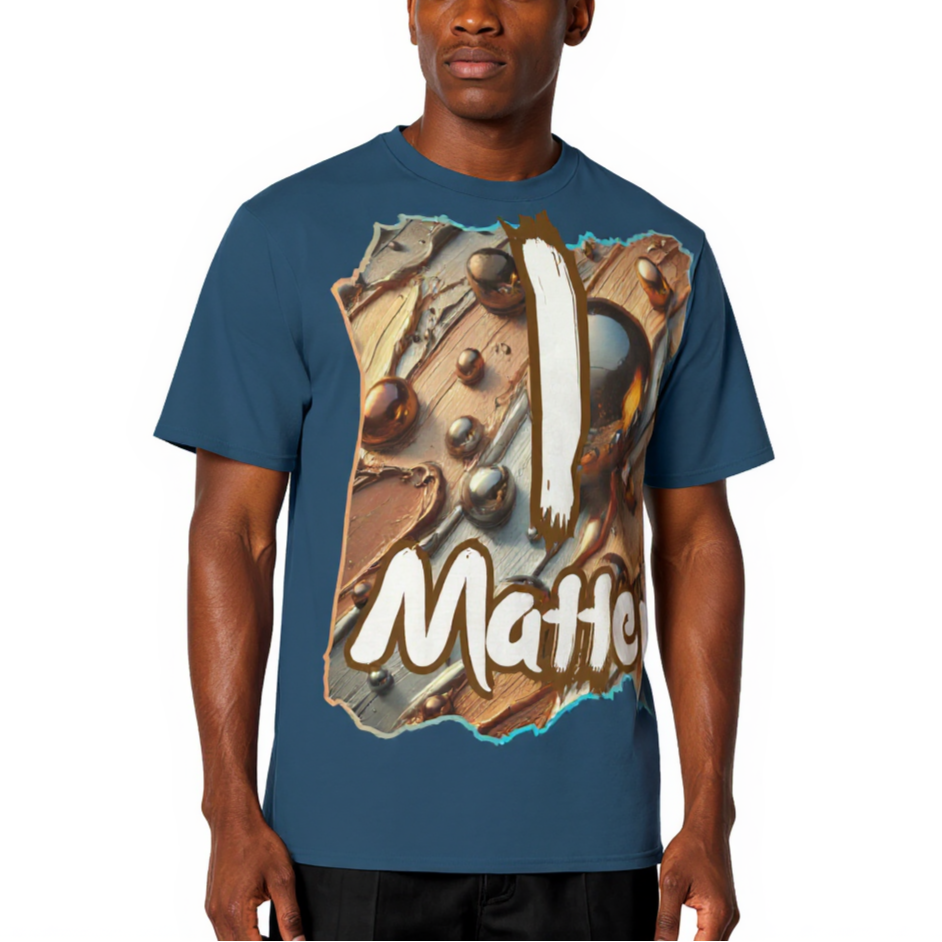 Men's Crewneck Cotton+Polyester Premium T-shirt | "I Matter, You Matter"