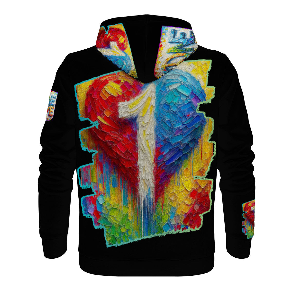 Men's All Over Print Soft & Warm Hoodie "One Love"